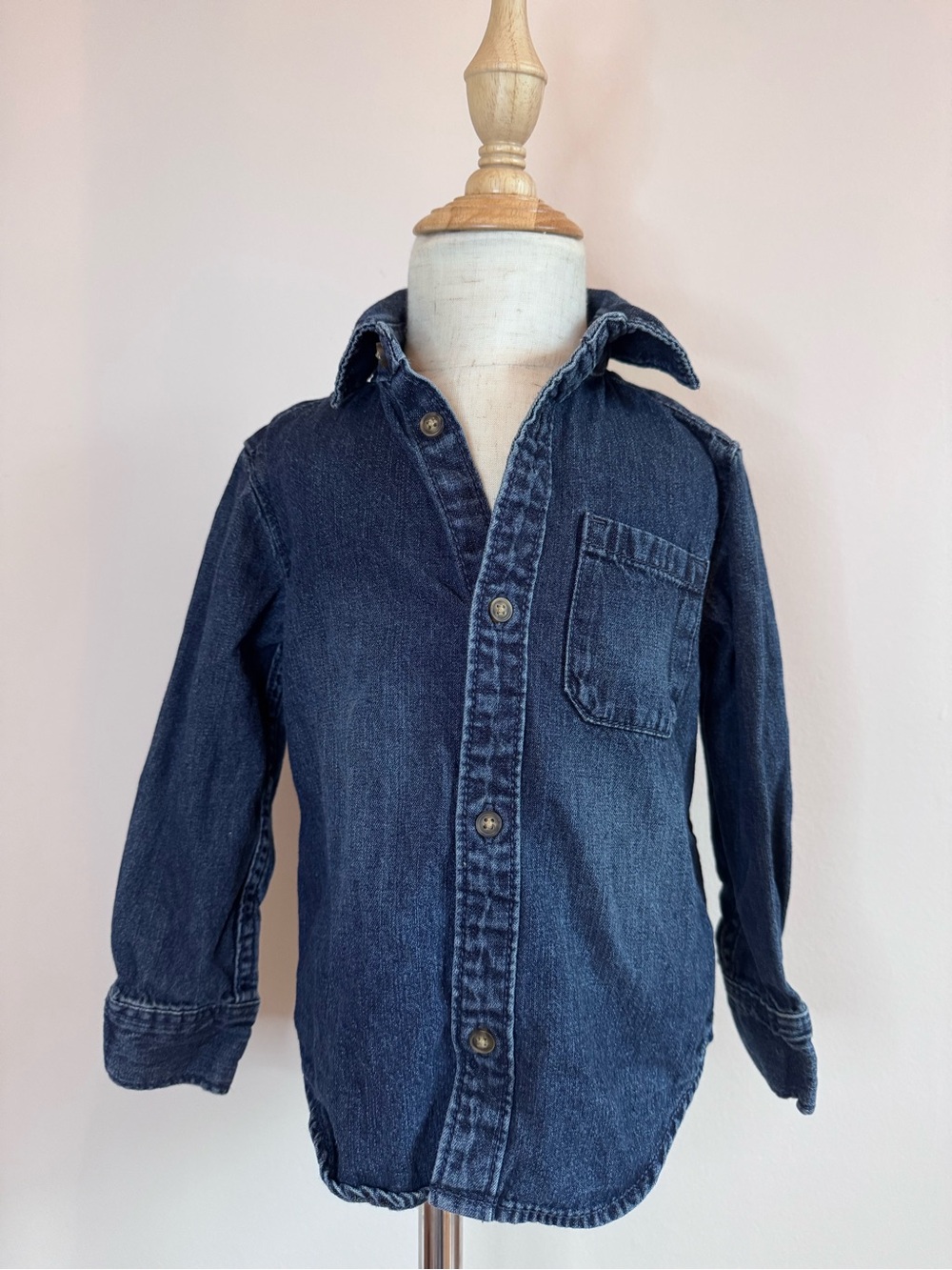 Carter's Dark Denim Button-Up Shirt